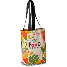 Hoppla Bayside RPET Stitch-Bond Shopper Branded Back